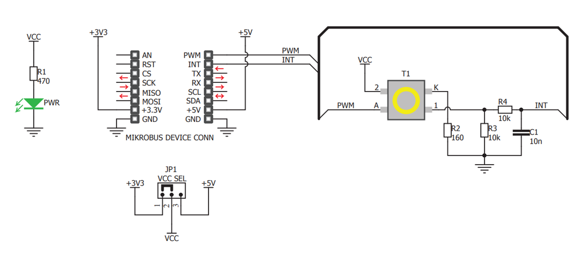 Schematic - Mikroe MIKROE-3262 Button Y Click